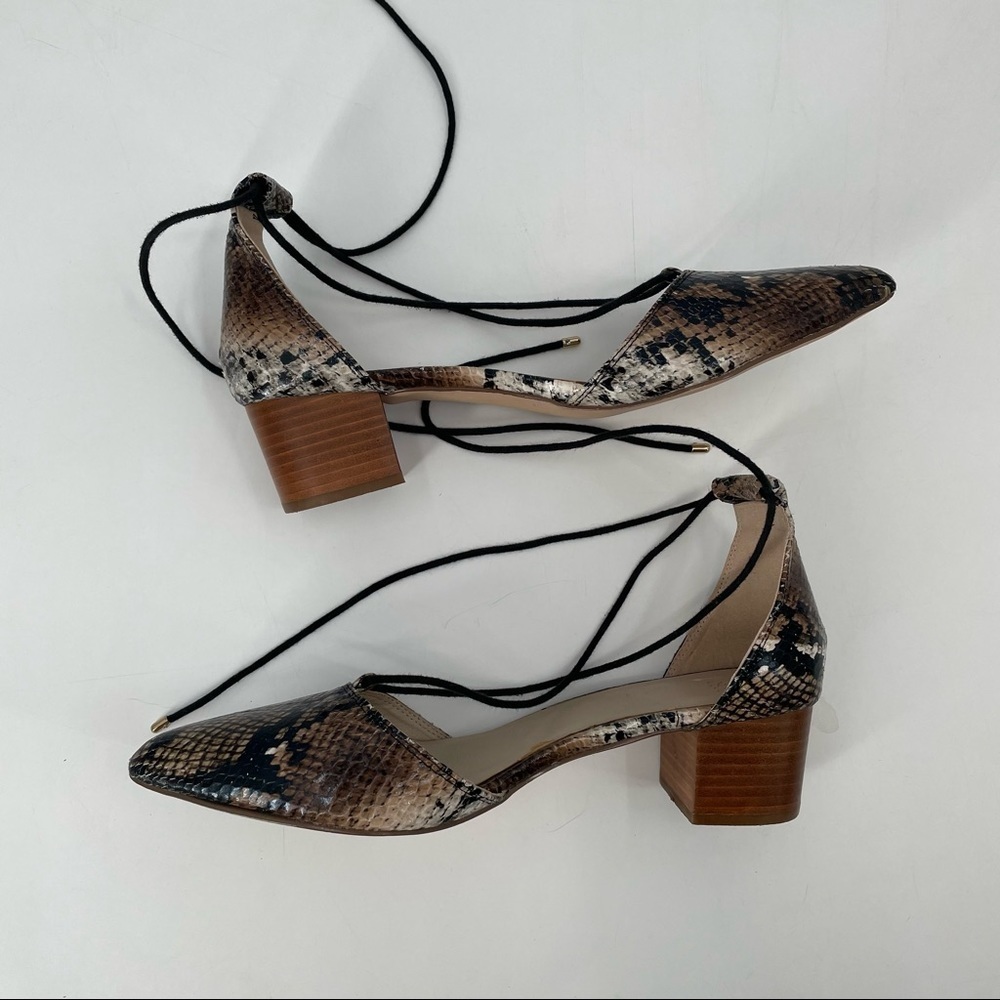 ASOS Snakeskin Tie Shoes - Picture 8 of 12